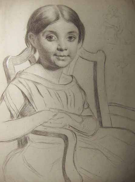 Half-Length Study of a Young Girl Seated in an Armchair